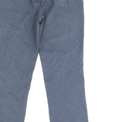 Womens UK Size 10 Preworn Regular Fit  Blue Trousers