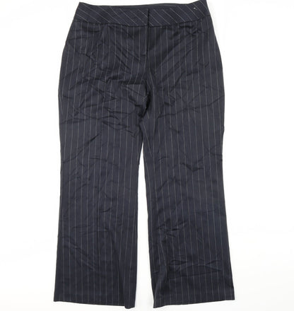 Womens UK Size 18 NEXT Regular Fit Dress Pants Blue Trousers