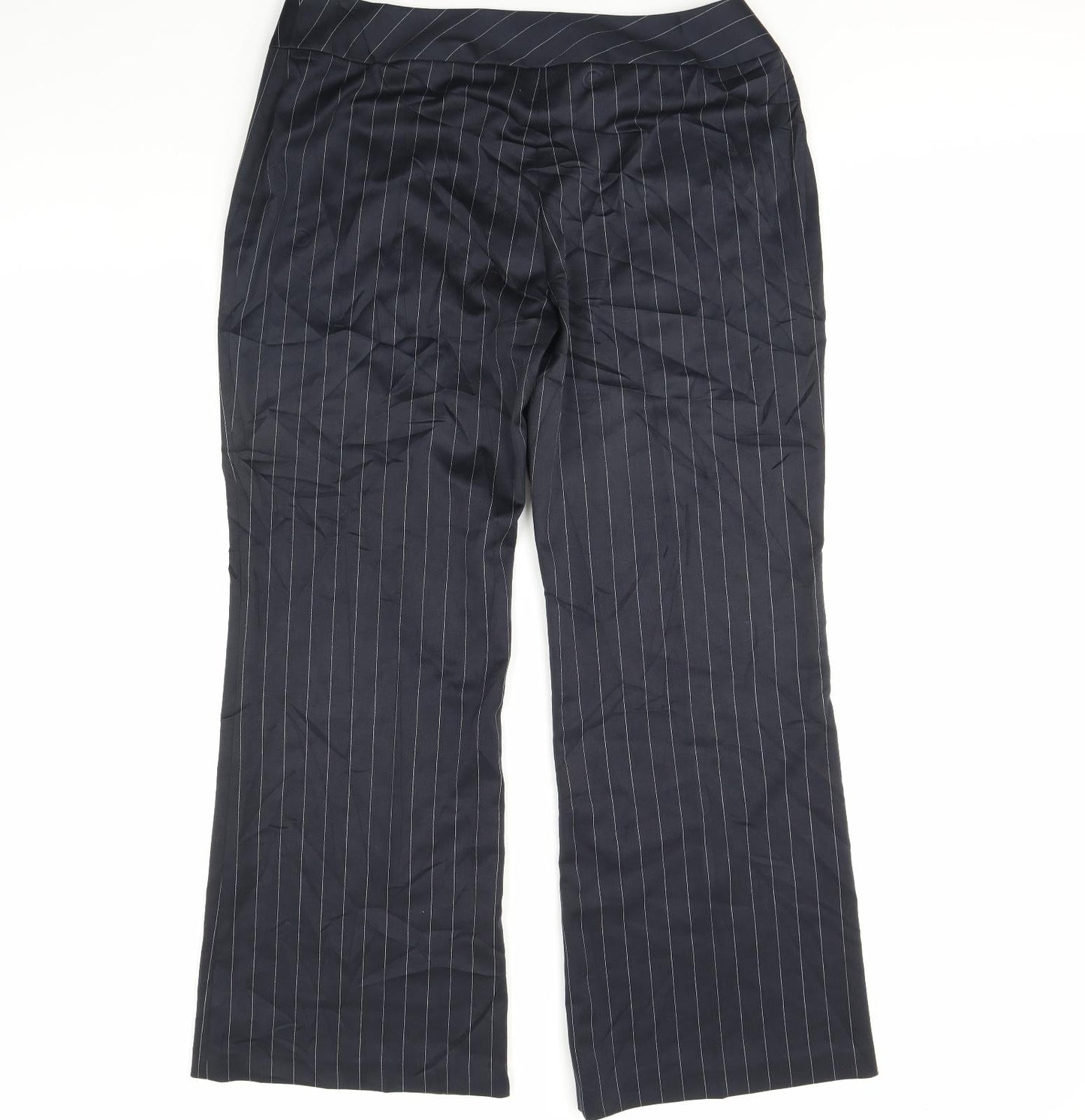 Womens UK Size 18 NEXT Regular Fit Dress Pants Blue Trousers