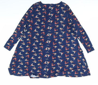 Preworn Womens Blue   Fit & Flare  Size M  - Rudolph