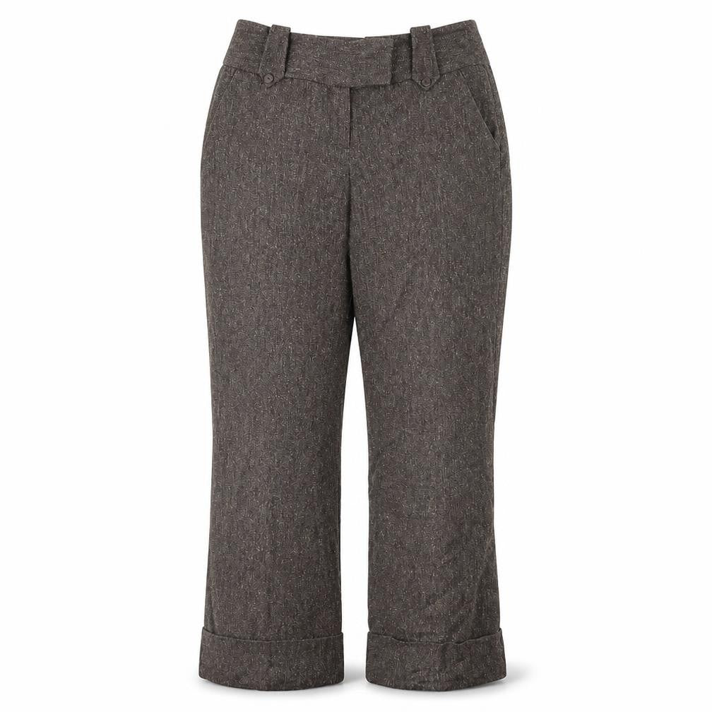 Womens UK Size 12 George Regular Fit  Brown Trousers