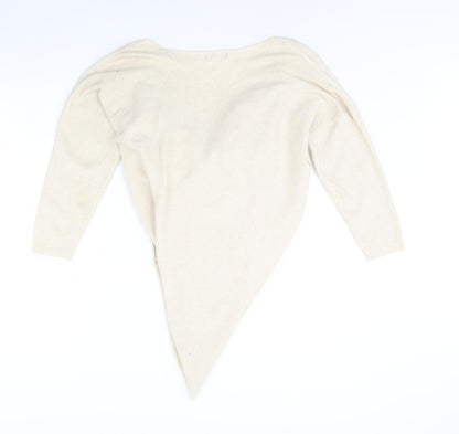Womens UK Size One Size Studio Ivory Pullover Jumper