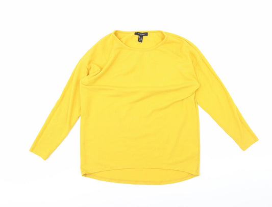 Womens UK Size S New Look Yellow Pullover Jumper