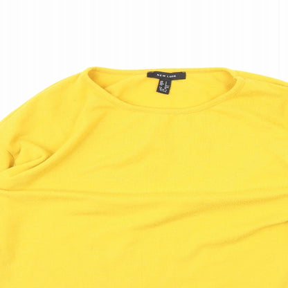 Womens UK Size S New Look Yellow Pullover Jumper