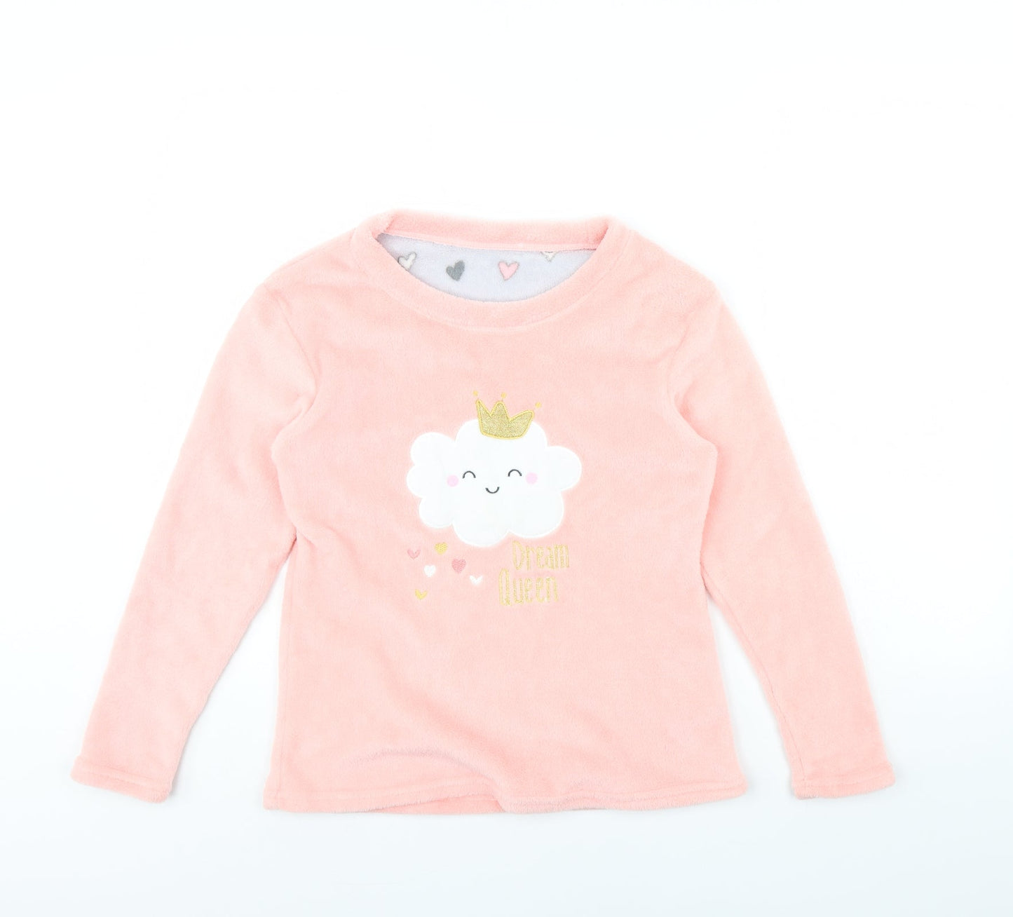 Just Like You Girls Pink Solid  Cami Pyjama Top Size 12 Years  - Cloud