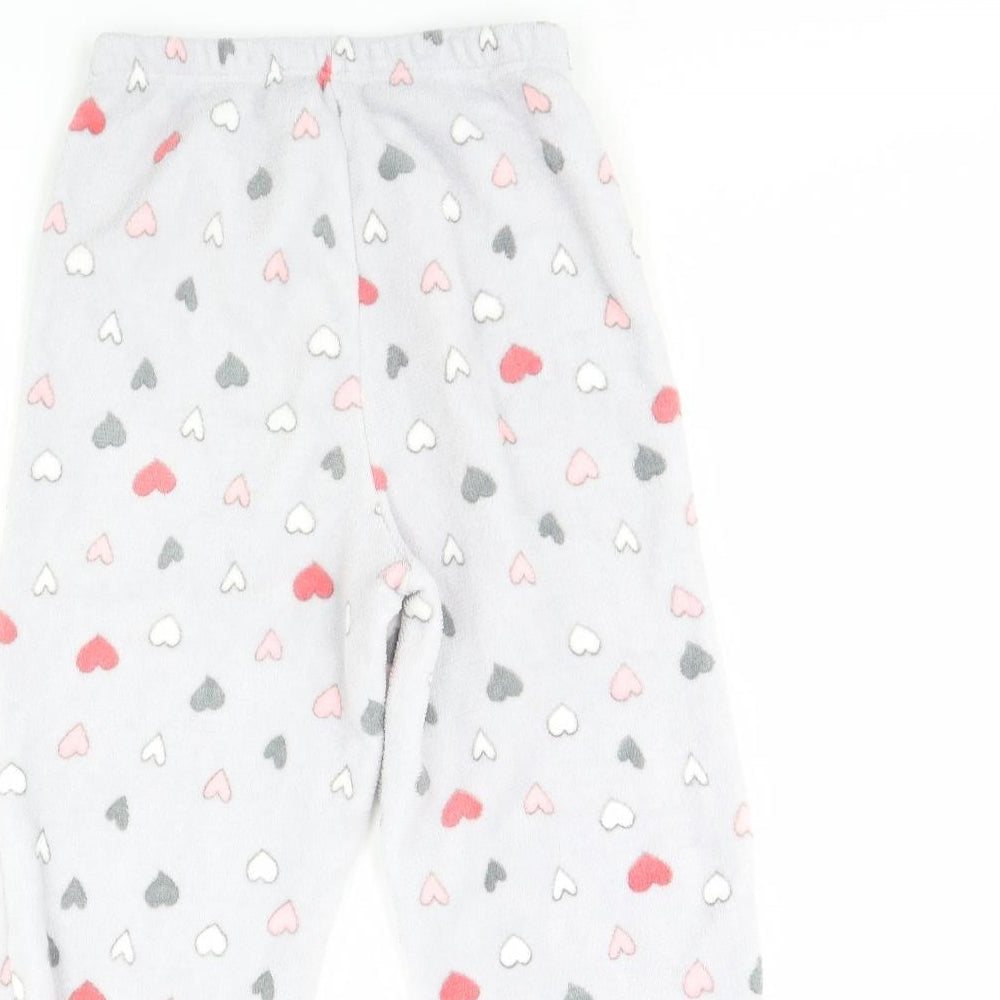 Just Like You Girls Purple Spotted  Cami Pyjama Pants Size 12 Years  - Heart