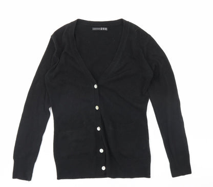 Womens UK Size 12 Atmosphere Black Cape Jumper