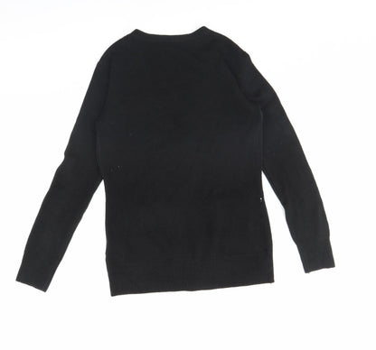 Womens UK Size 12 Atmosphere Black Cape Jumper