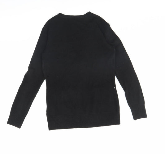 Womens UK Size 12 Atmosphere Black Cape Jumper