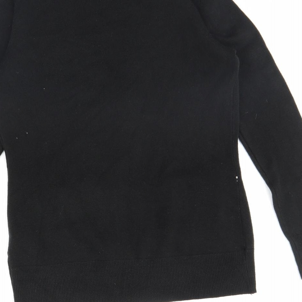 Womens UK Size 12 Atmosphere Black Cape Jumper