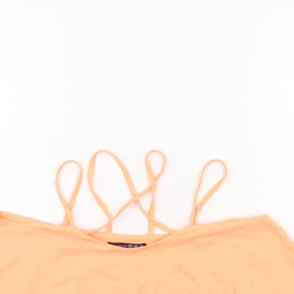 Womens UK Size 12 Atmosphere Orange Cropped Tank