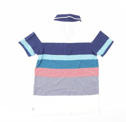 George Boys Multicoloured Striped  Basic Polo Size 11-12 Years