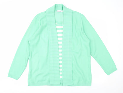 Womens UK Size L Impressions Green Pullover Jumper