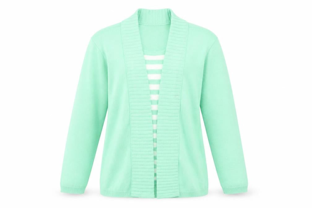 Womens UK Size L Impressions Green Pullover Jumper