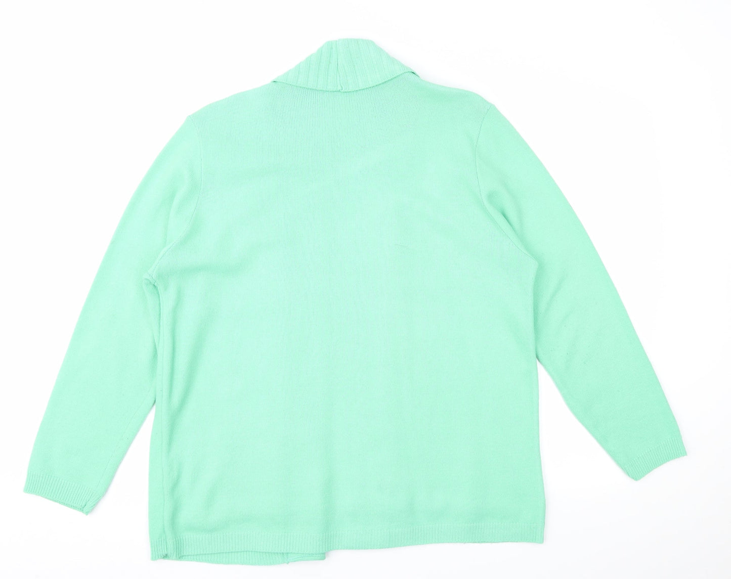 Womens UK Size L Impressions Green Pullover Jumper