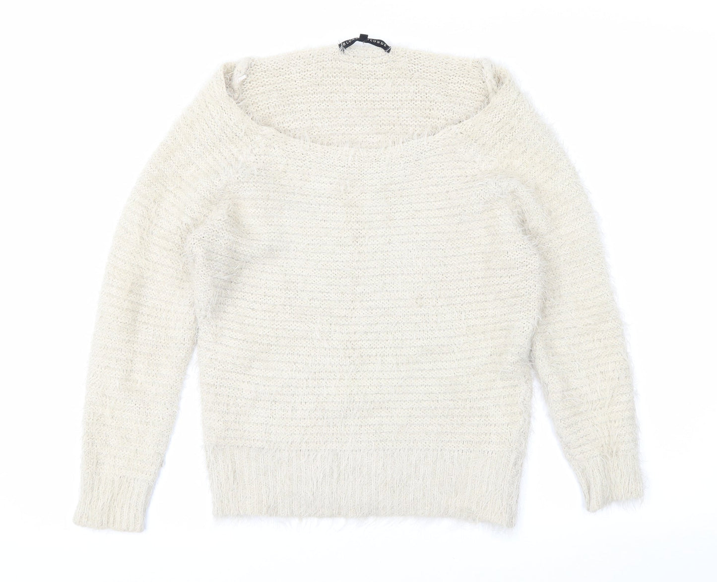 Womens UK Size 10 Blonde + Blonde Beige Pullover Jumper