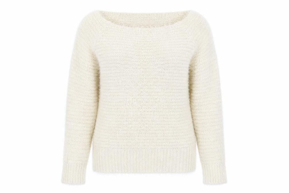 Womens UK Size 10 Blonde + Blonde Beige Pullover Jumper