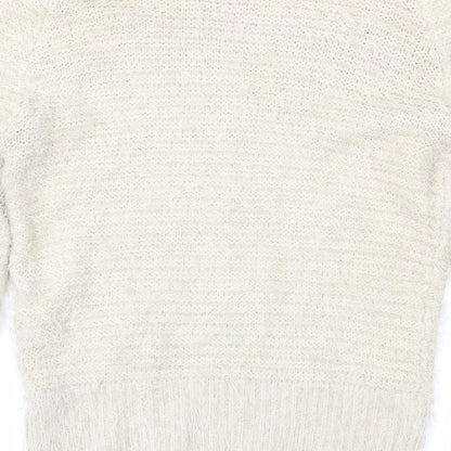 Womens UK Size 10 Blonde + Blonde Beige Pullover Jumper