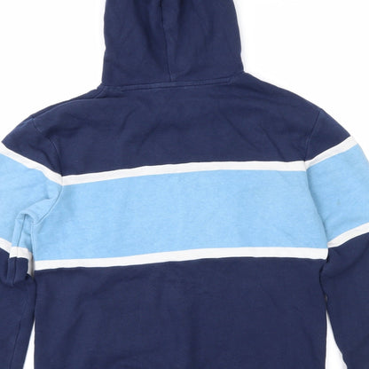 H&M Girls Blue Colourblock  Pullover Hoodie Size 11-12 Years