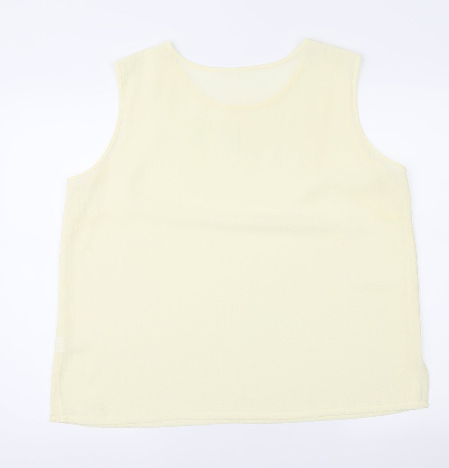 Adam Womens Yellow   Basic Blouse Size 18