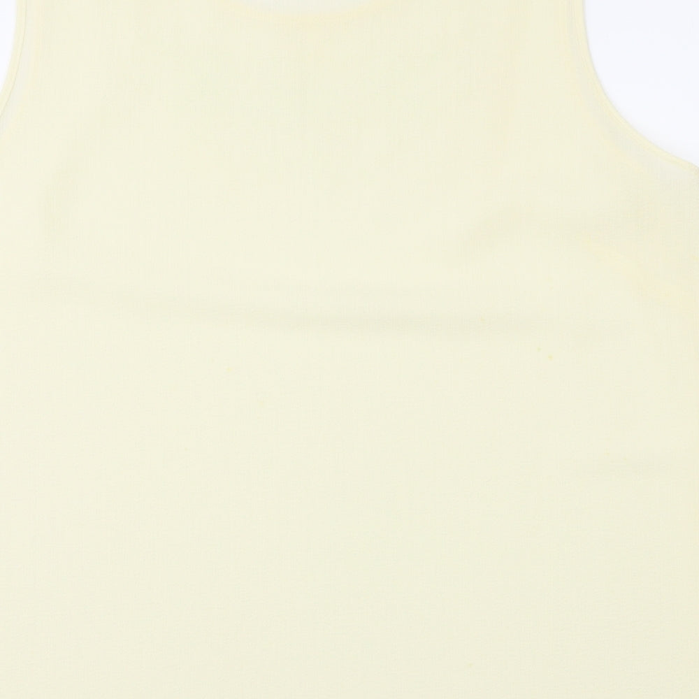 Adam Womens Yellow   Basic Blouse Size 18