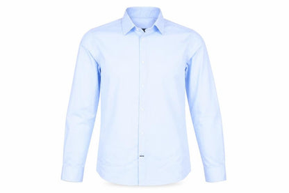Mens UK Size 14.5 Burton Blue  Button-Up Long Sleeve Casual Shirt