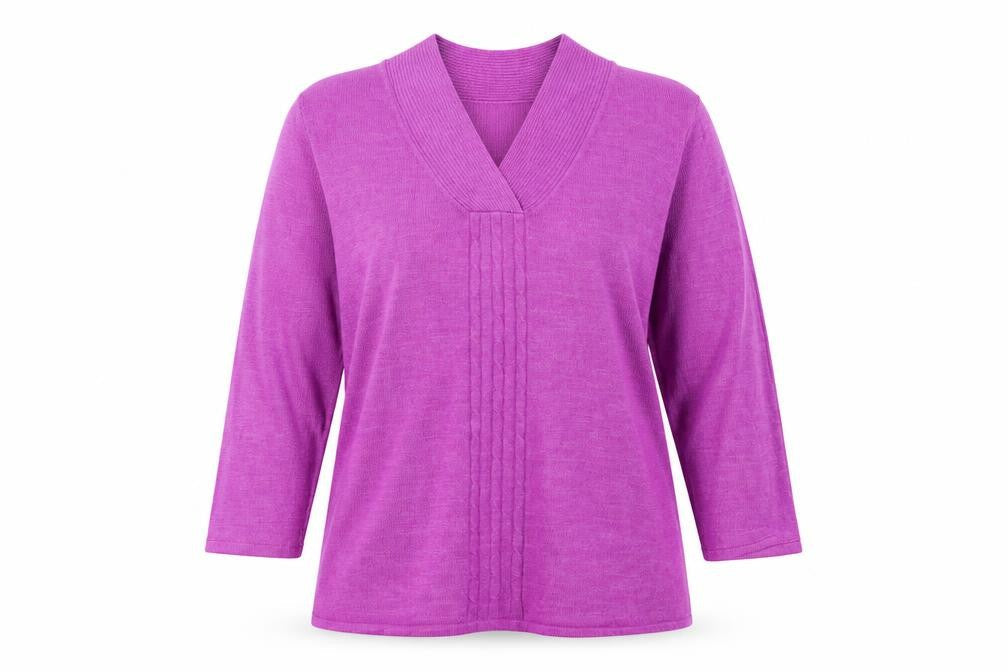 Bonmarché Womens Purple Pullover Jumper Size S