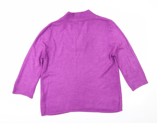 Womens UK Size S Bonmarché Purple Pullover Jumper