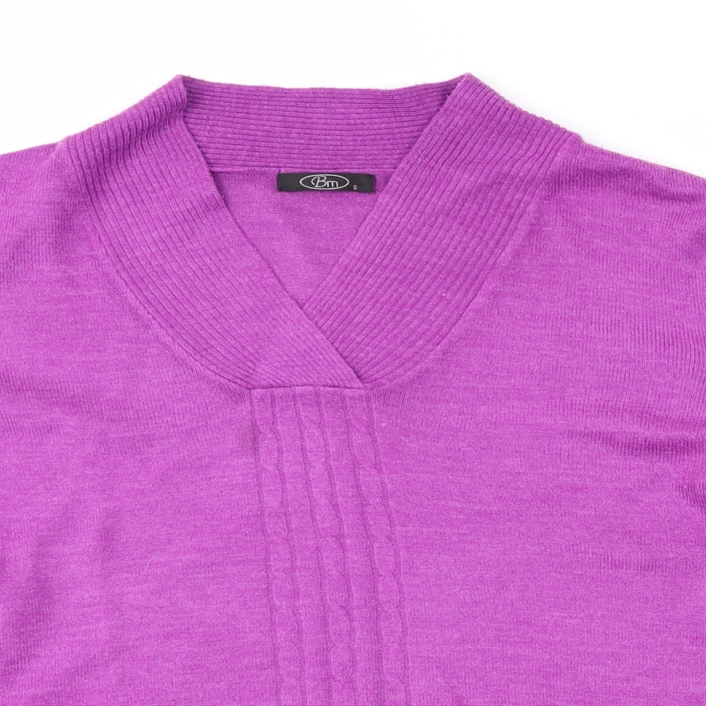 Womens UK Size S Bonmarché Purple Pullover Jumper