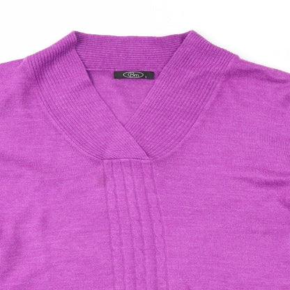 Womens UK Size S Bonmarché Purple Pullover Jumper