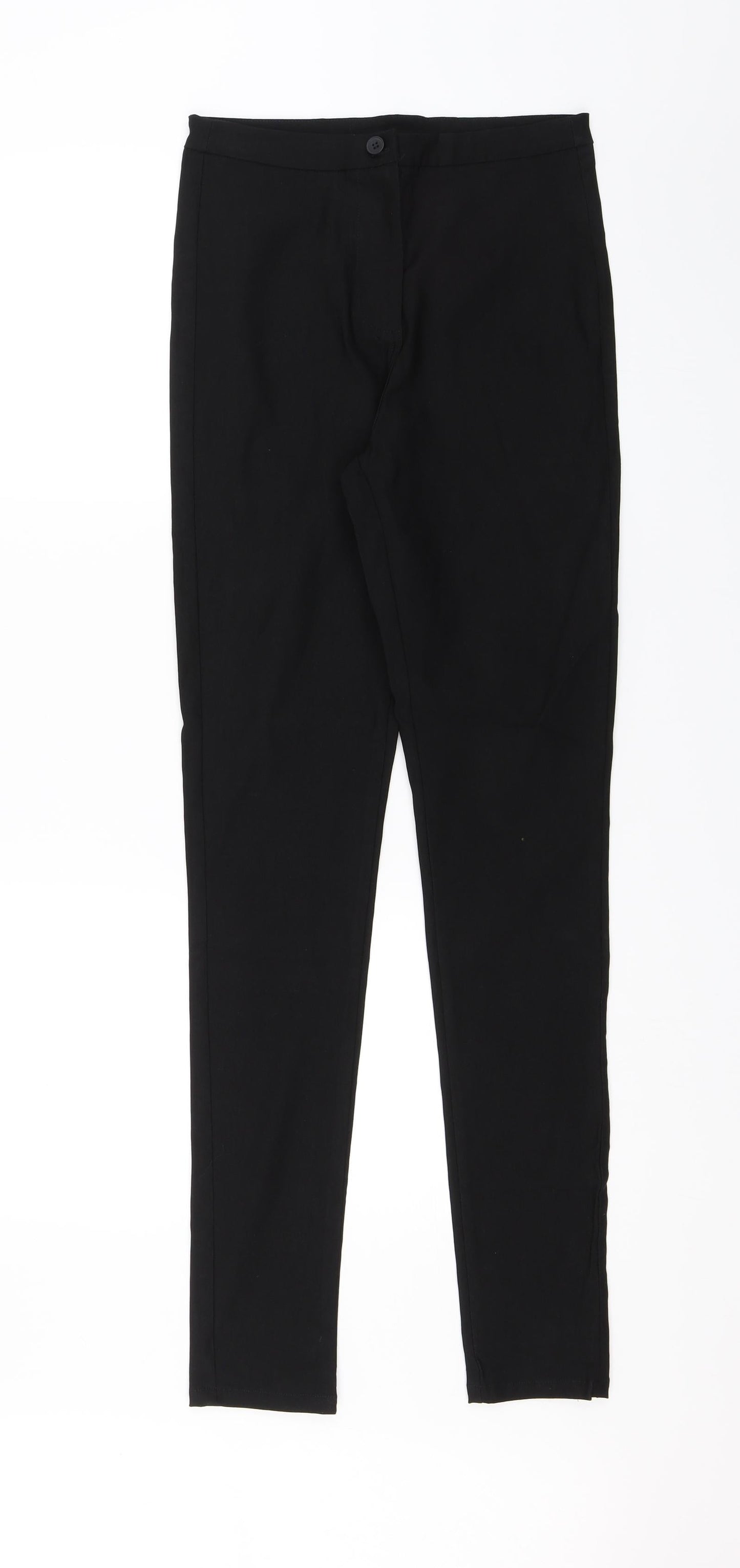 Select Womens Black  Rayon Dress Pants Trousers Size 10 L30 in