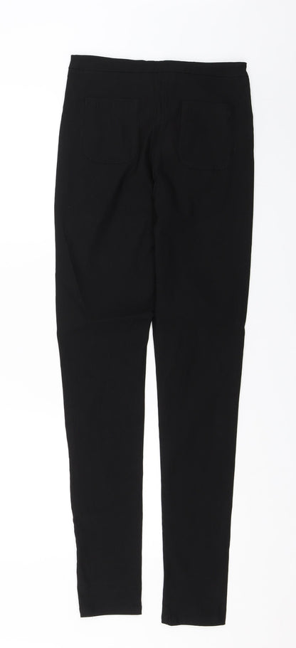 Select Womens Black  Rayon Dress Pants Trousers Size 10 L30 in