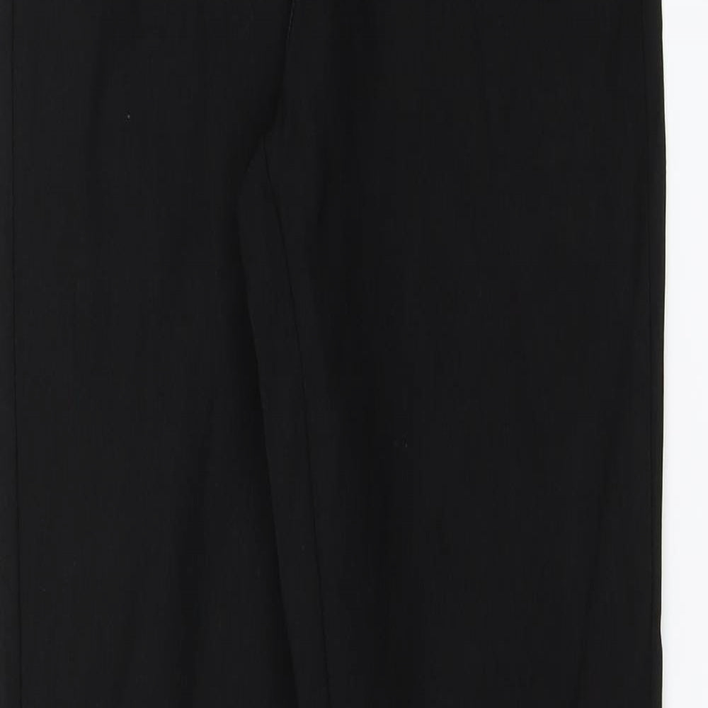 Select Womens Black  Rayon Dress Pants Trousers Size 10 L30 in