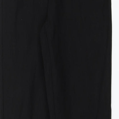 Select Womens Black  Rayon Dress Pants Trousers Size 10 L30 in