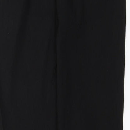 Select Womens Black  Rayon Dress Pants Trousers Size 10 L30 in