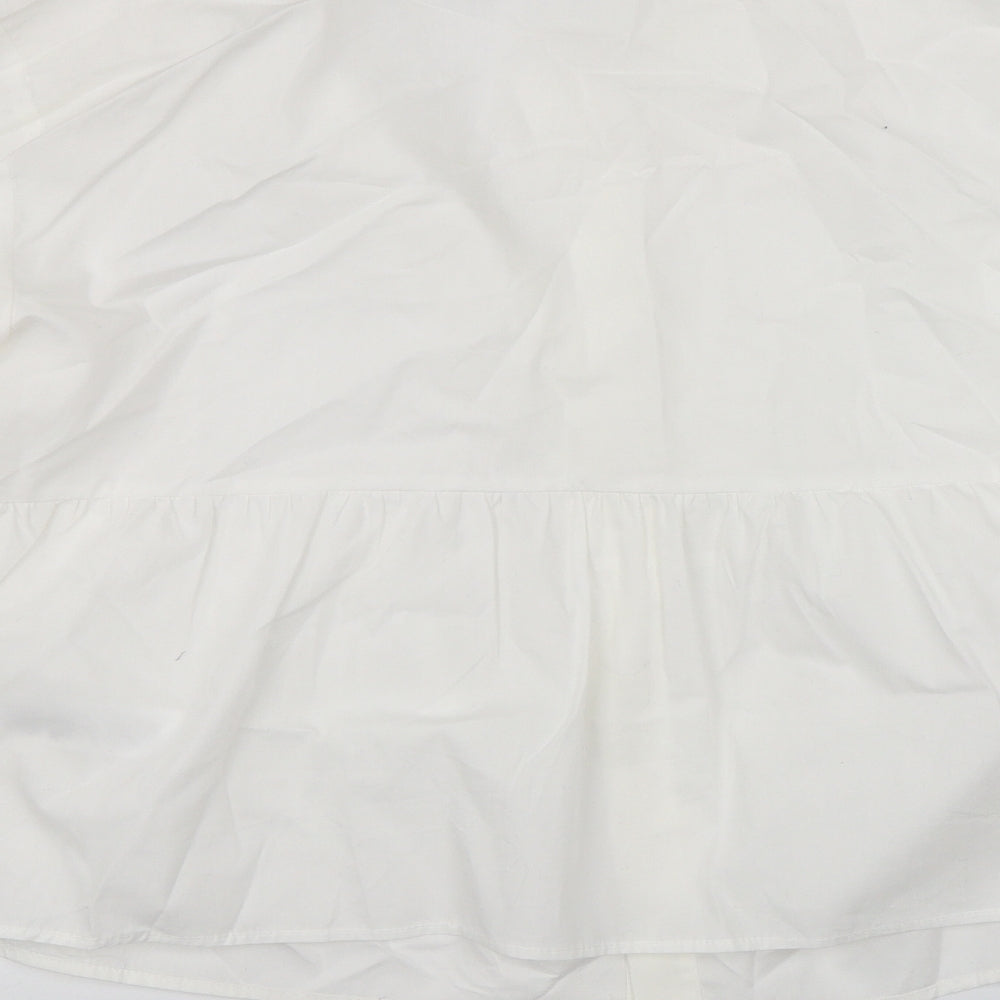 Primark Womens White   Basic Button-Up Size 10