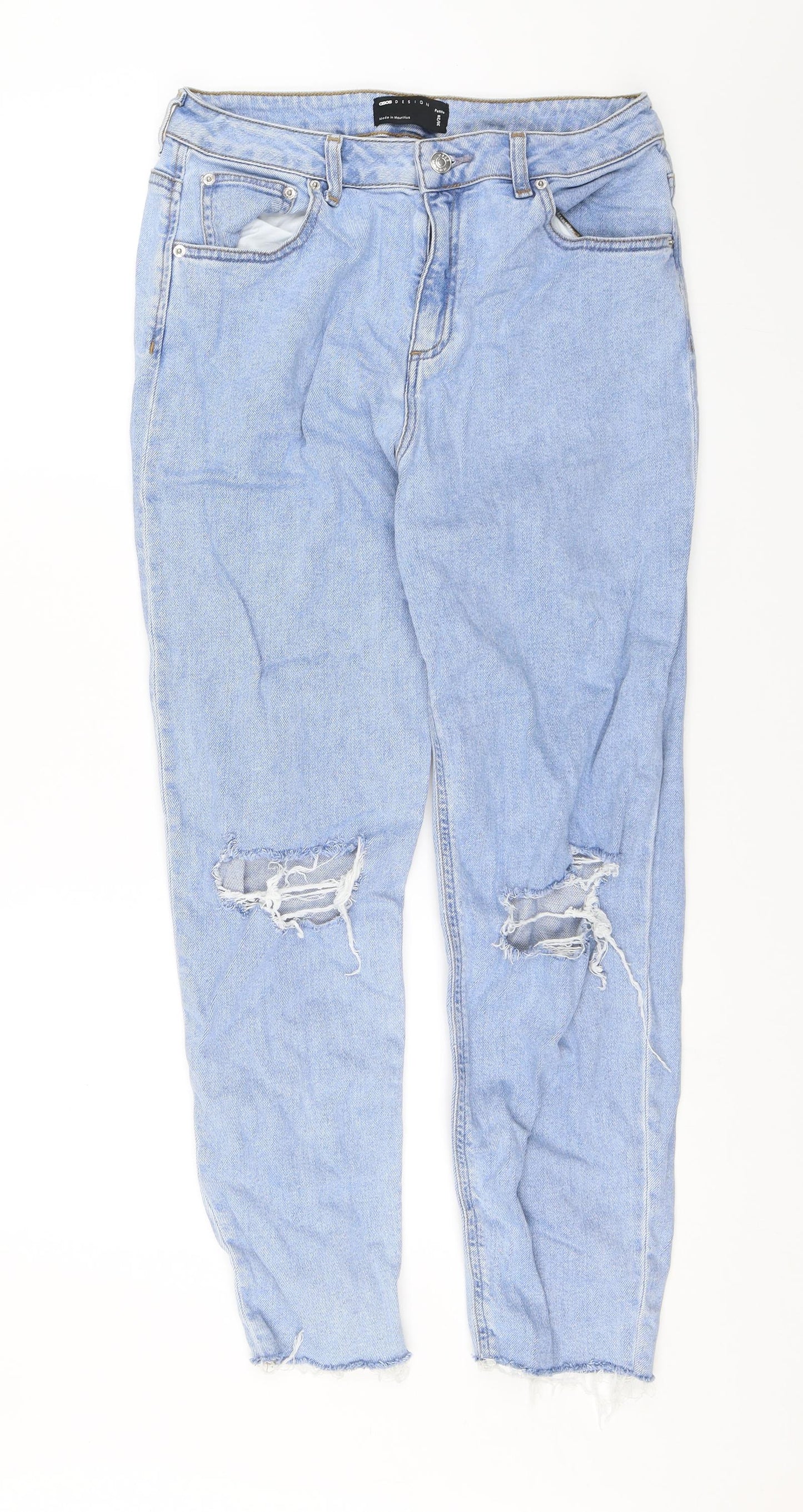 ASOS Womens Blue   Mom Jeans Size 28 in L25 in