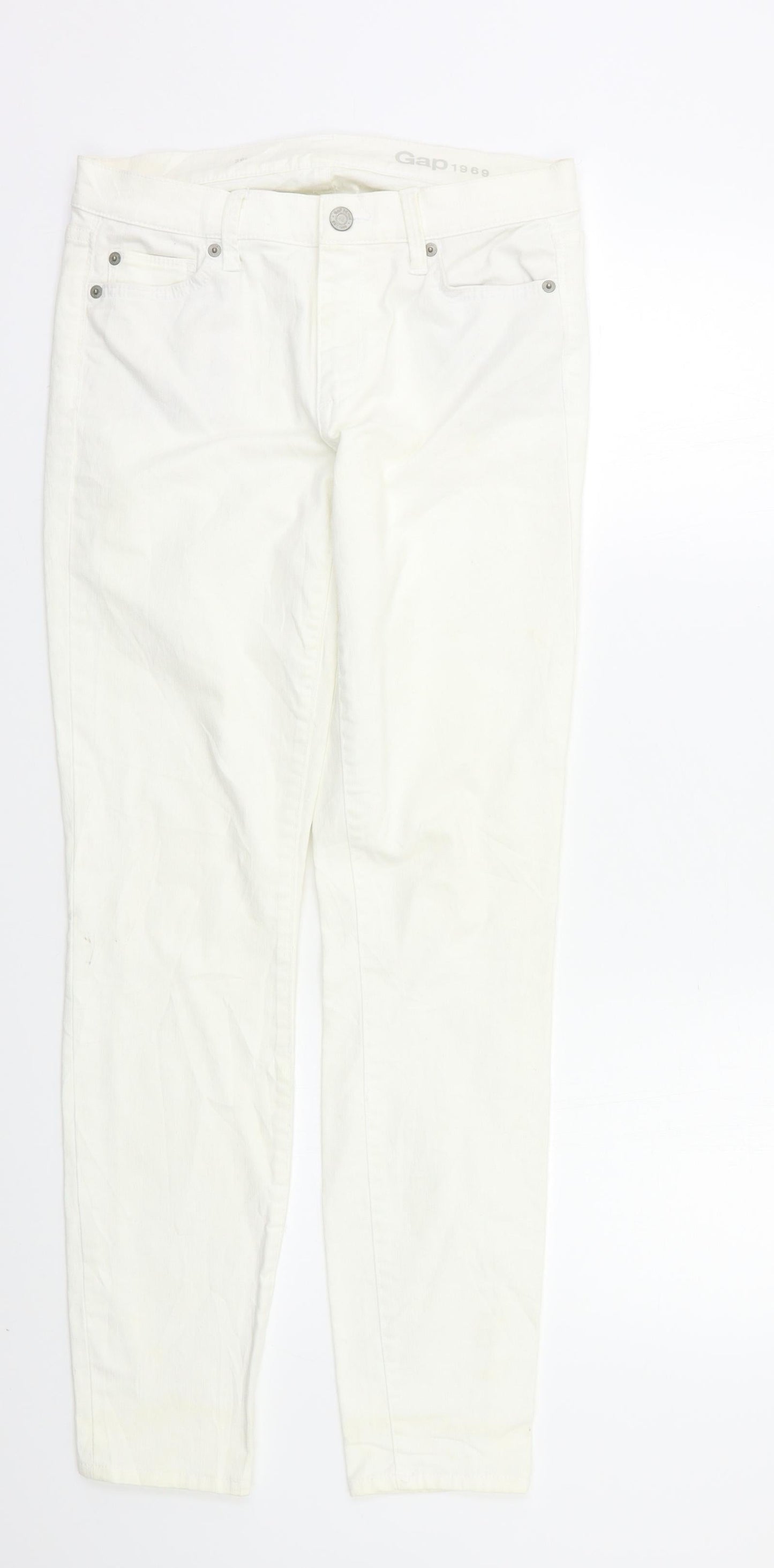 Gap Womens White   Skinny Jeans Size S L28 in