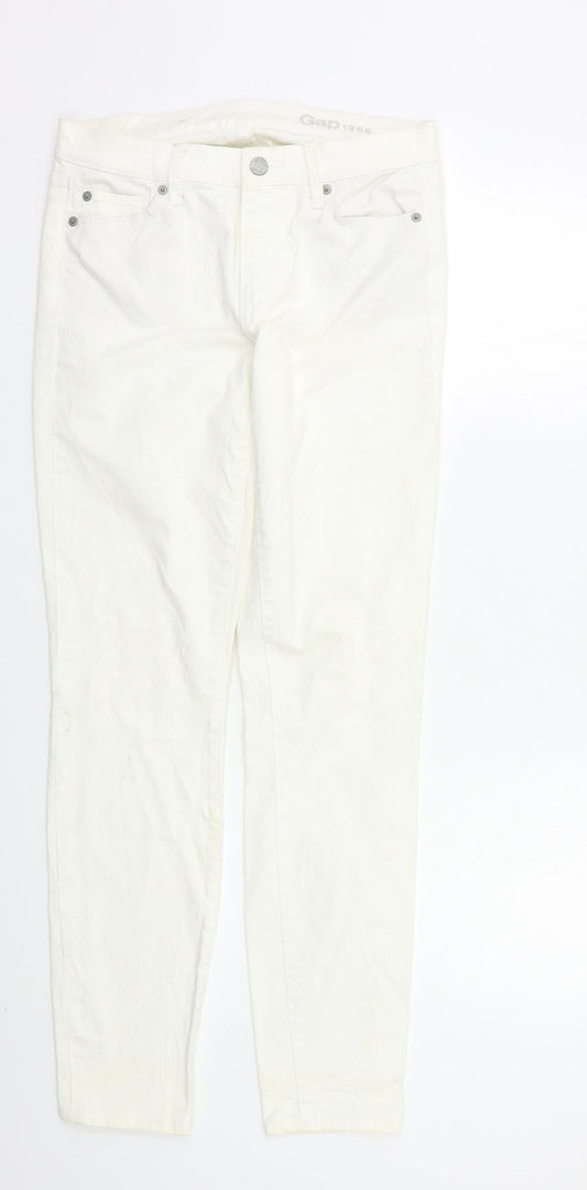 Gap Womens White   Skinny Jeans Size S L28 in