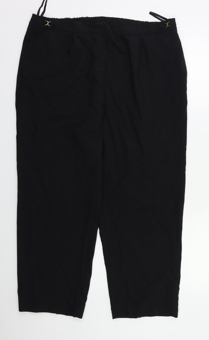 Bm Collection Womens Black   Dress Pants Trousers Size 18 L23 in