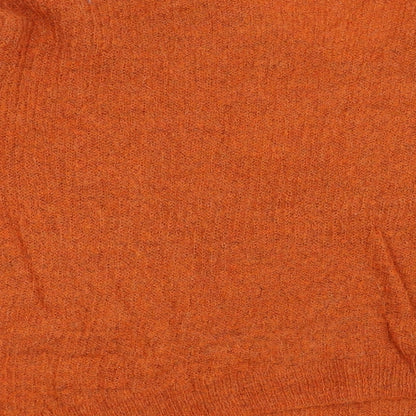TU Womens Orange  Knit Pullover Jumper Size 12
