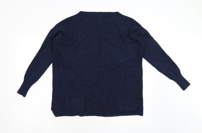 Preworn Mens Blue  Knit Pullover Jumper Size L