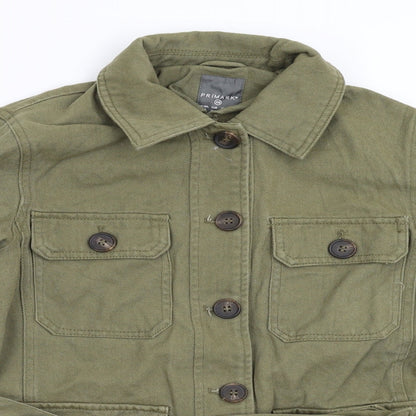 Primark Womens Green  Denim Jacket  Size XS