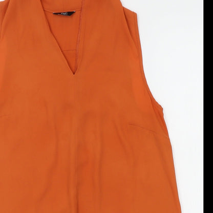 F&F Womens Orange   Basic Blouse Size 12