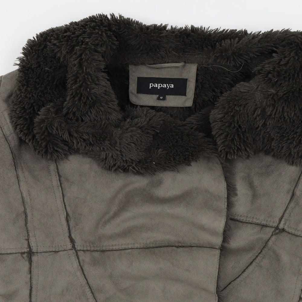 Papaya Womens Beige   Jacket  Size 12