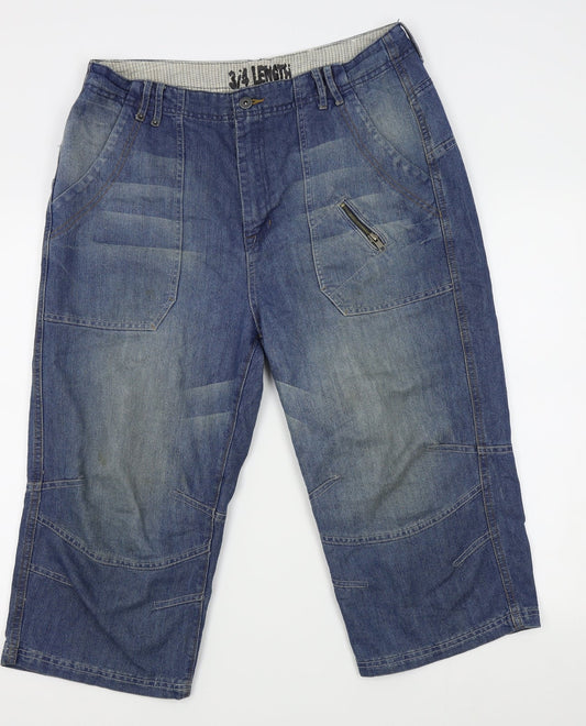 Denim co Womens Blue   Straight Jeans Size 34  - 3/4 length