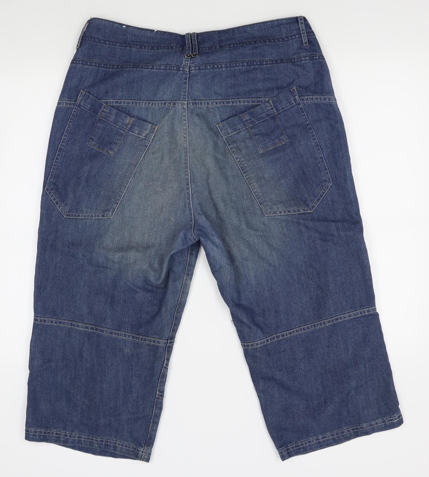 Denim co Womens Blue   Straight Jeans Size 34  - 3/4 length