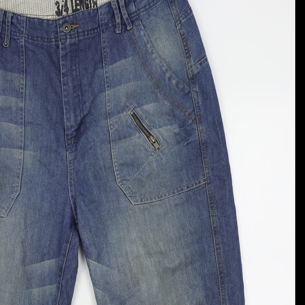 Denim co Womens Blue   Straight Jeans Size 34  - 3/4 length