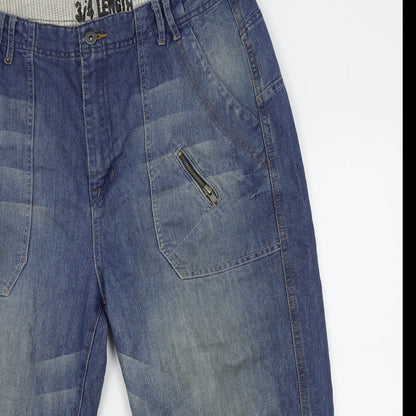 Denim co Womens Blue   Straight Jeans Size 34  - 3/4 length