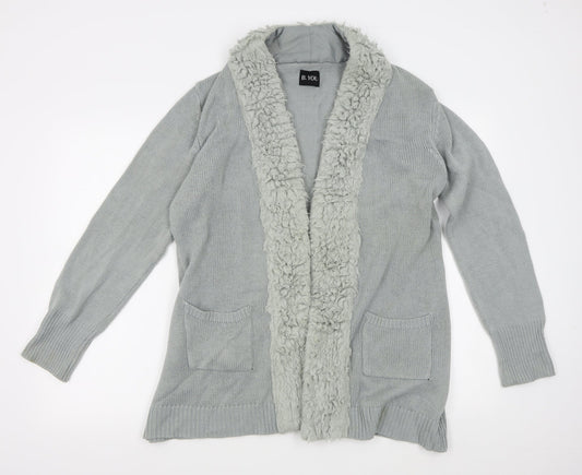 b. you Womens Grey   Cardigan Jumper Size 10